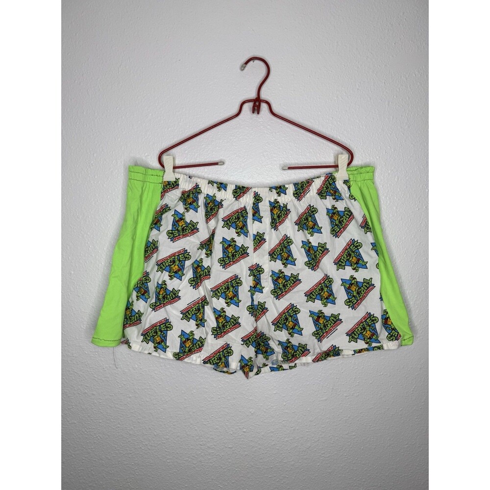 Vintage 1989 TMNT Boxer Rebellion Boxer Shorts Size 38 Adult Raphael Cotton USA